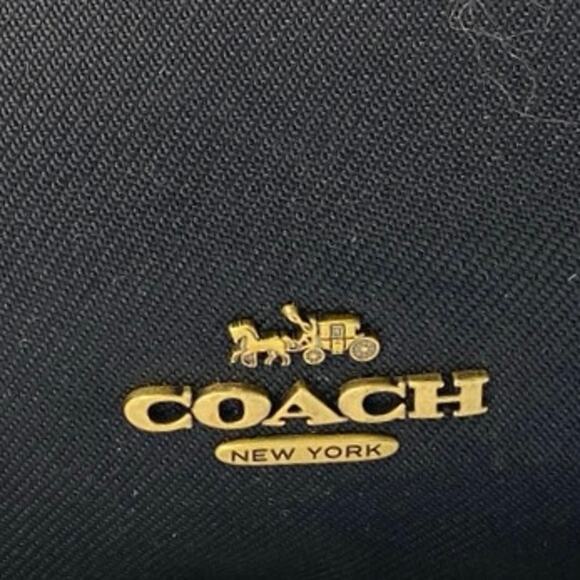 Coach Black Nylon Leather Zip Around Adjustable Strap Baby Diaper Backpack Bag - Picture 4 of 6